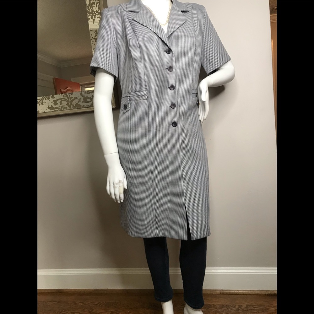 Vintage 80’s Houndstooth Dress